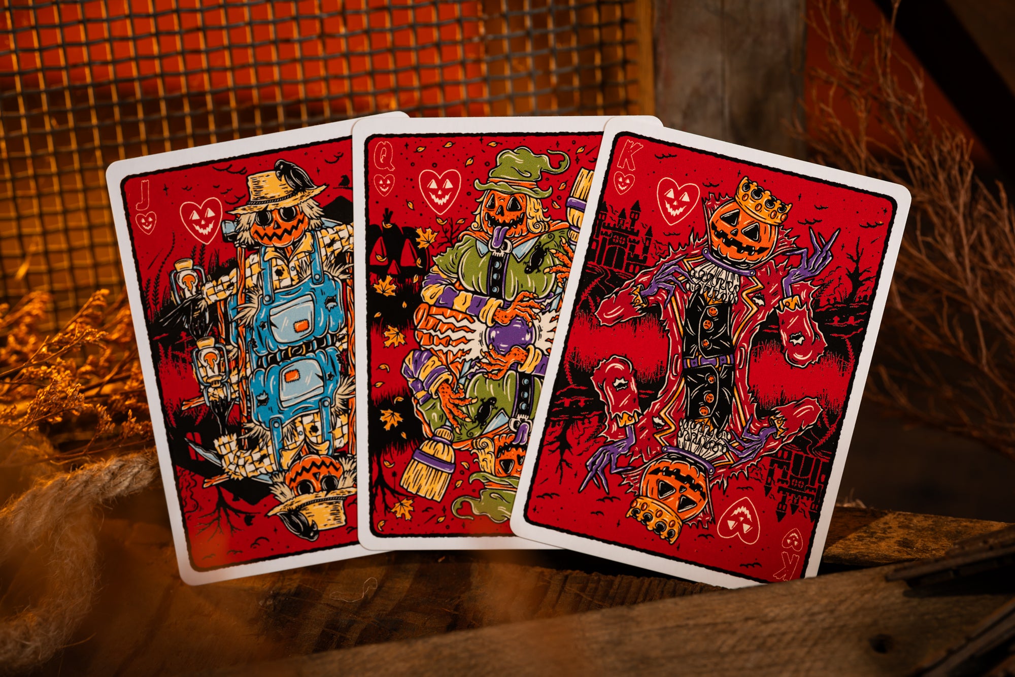 Good Pals Halloween Tales Playing Cards V2 - Blood Red