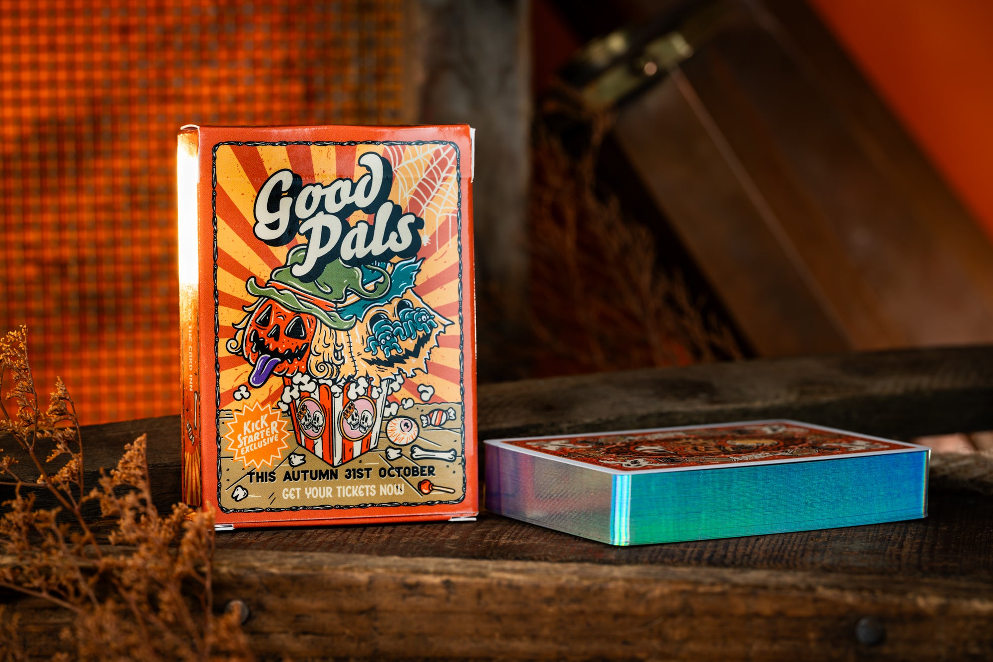 Good Pals Halloween Tales Playing Cards (V2 GILDED Kickstarter EXCLUSIVE - Holo Gold)