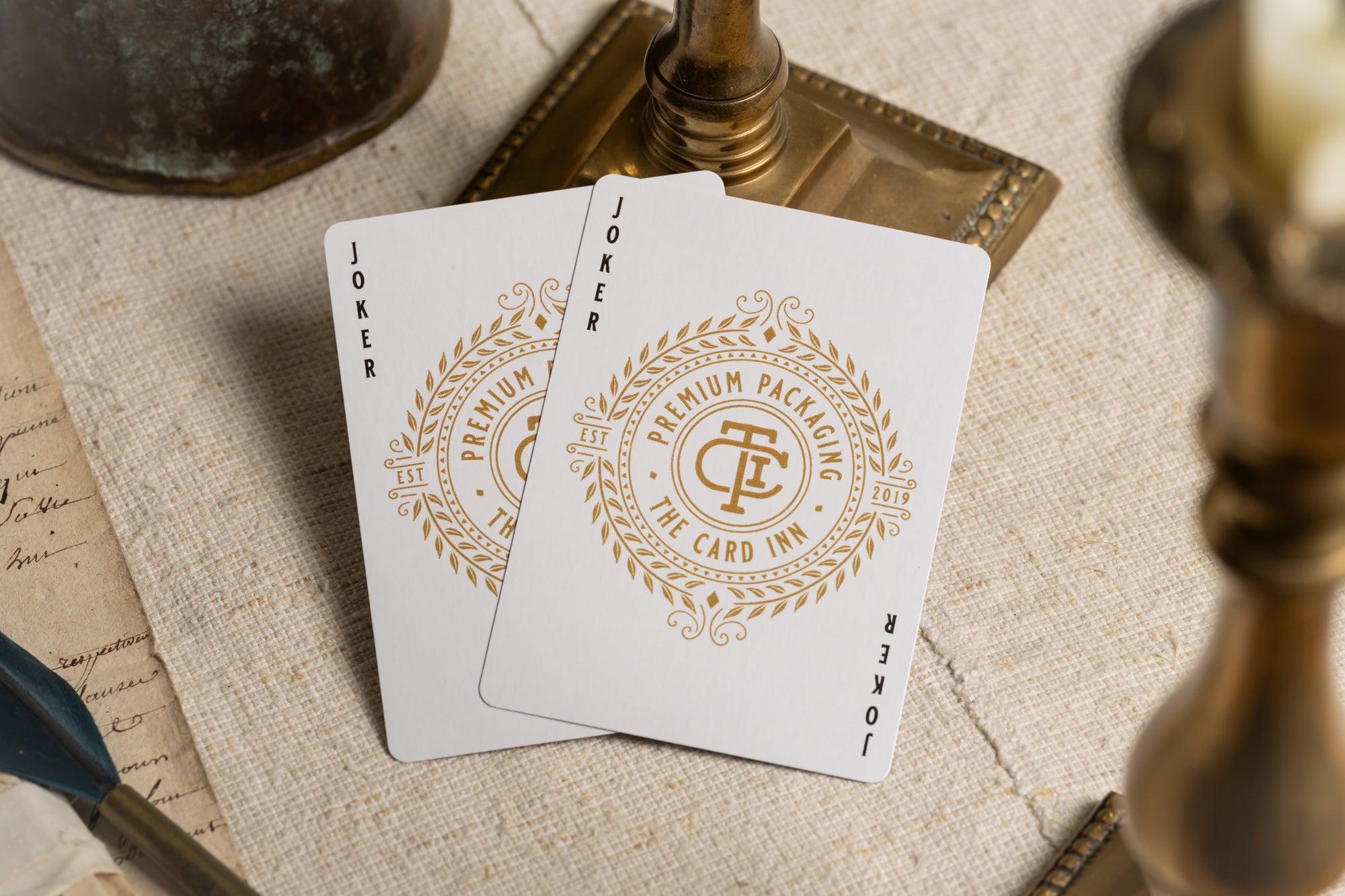TCI Clubhouse Playing Cards (Black &amp; Gold) - The Card Inn