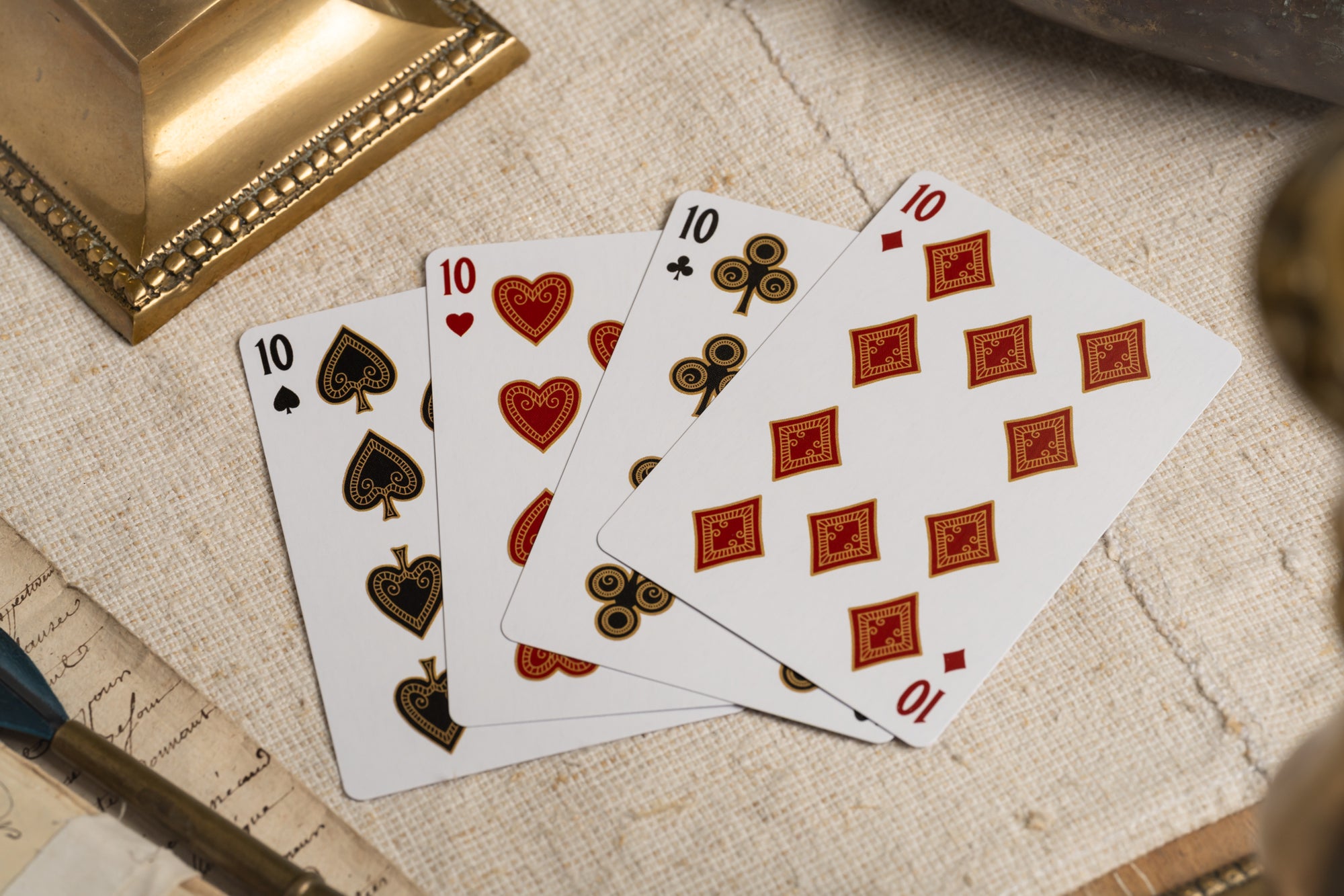 TCI Clubhouse Playing Cards (Black &amp; Gold) - The Card Inn