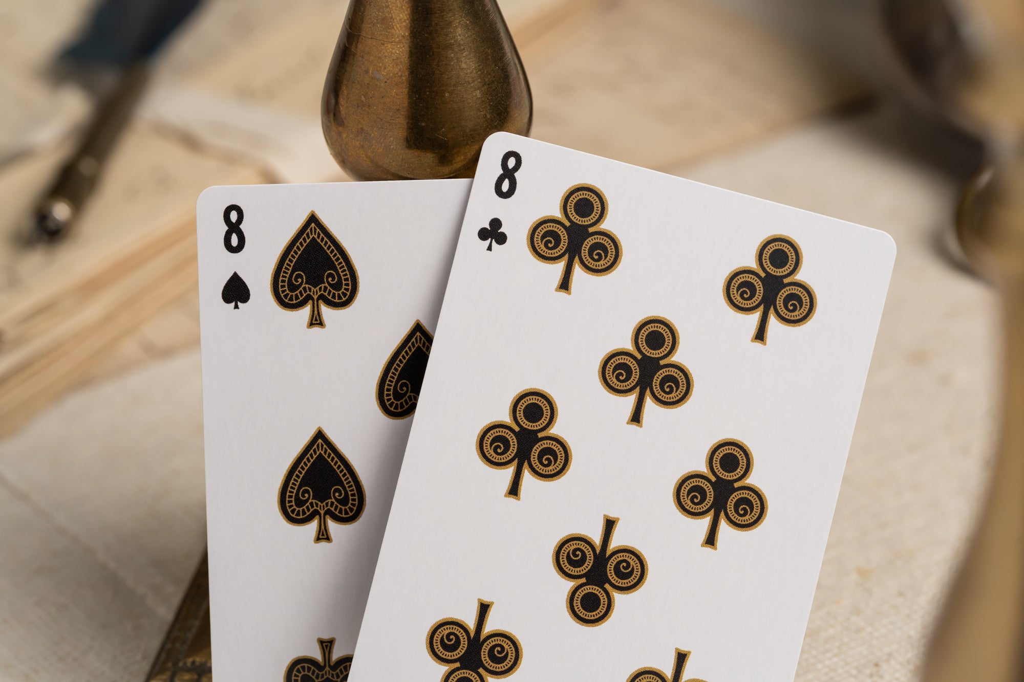 TCI Clubhouse Playing Cards (Black &amp; Gold) - The Card Inn