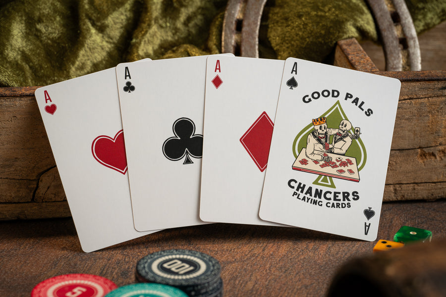 Chancers V3 Green Playing Cards by Good Pals (Fully Marked)