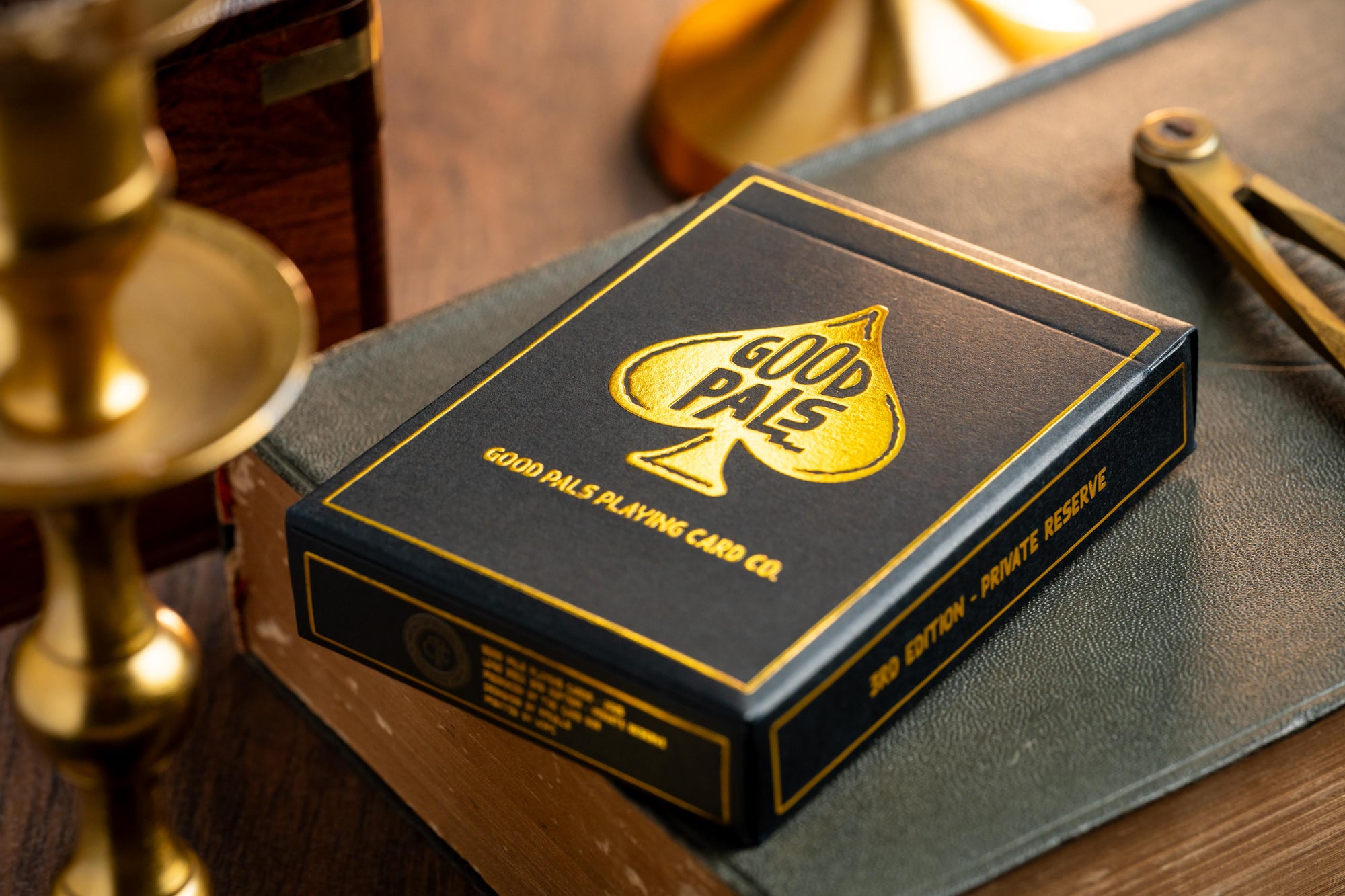 Good Pals Logo Playing Cards - Black & Gold Foiled Private Reserve