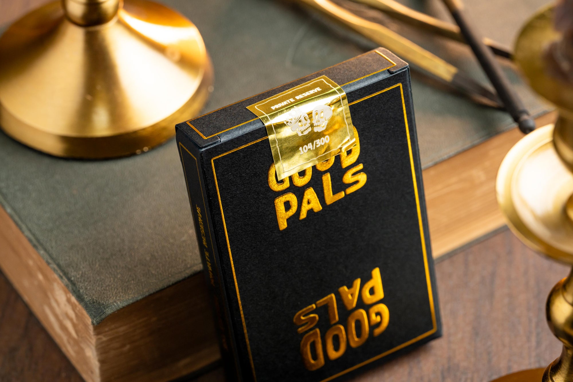 Good Pals Logo Playing Cards - Black & Gold Foiled Private Reserve