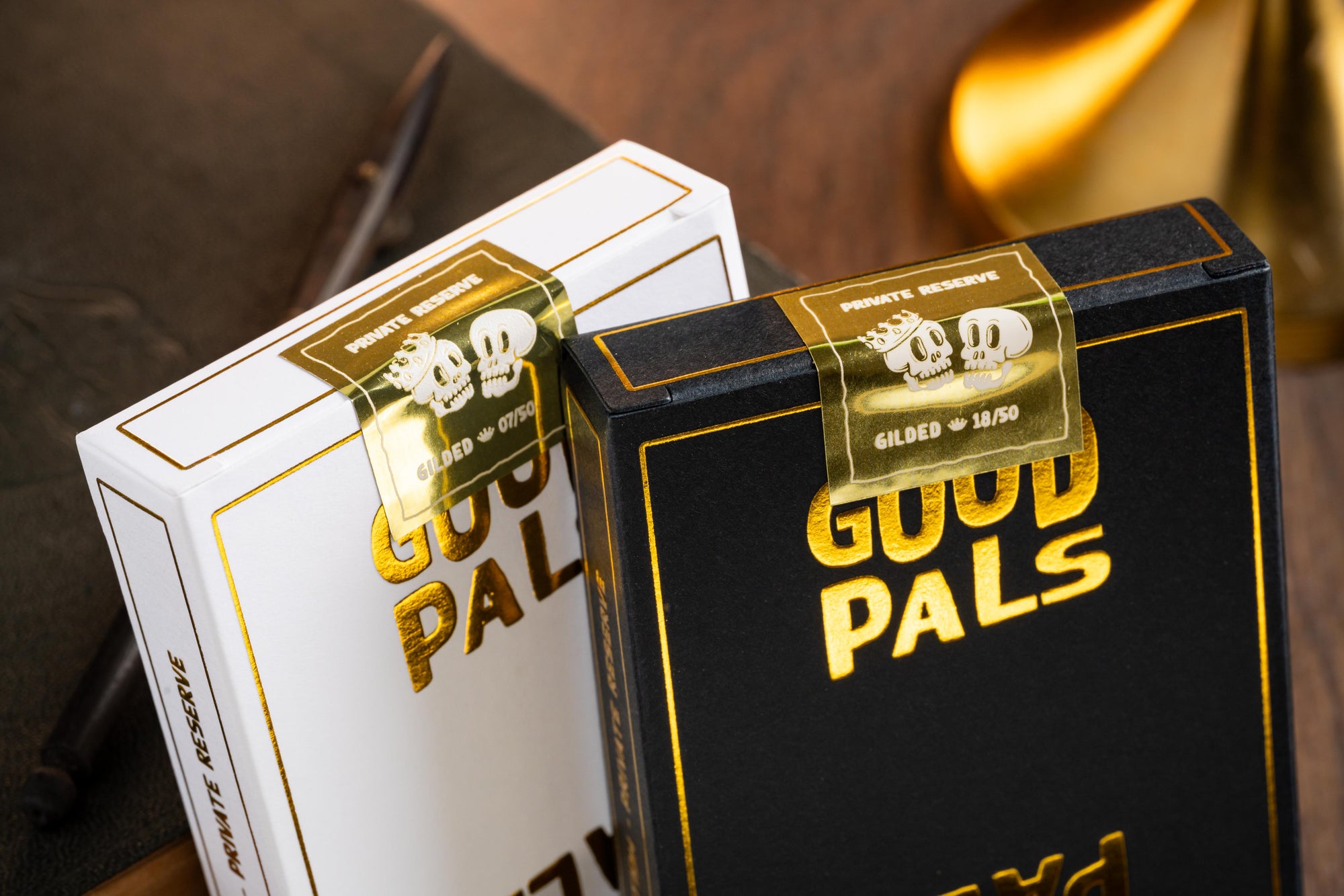 GILDED Good Pals Logo Playing Cards (Gold Private Reserve) - Edition of 50