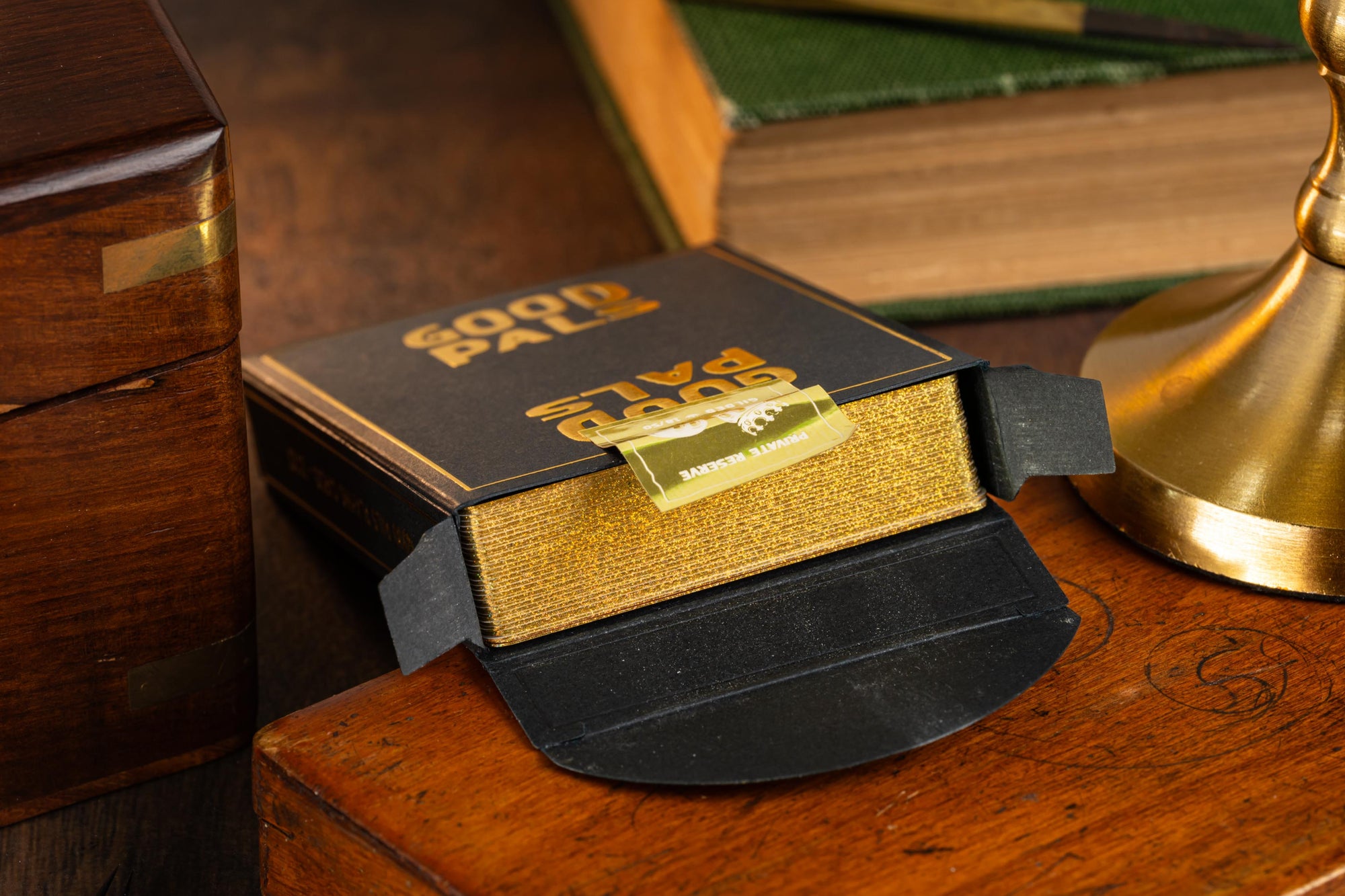 GILDED Good Pals Logo Playing Cards (Black & Gold Private Reserve) - Edition of 50
