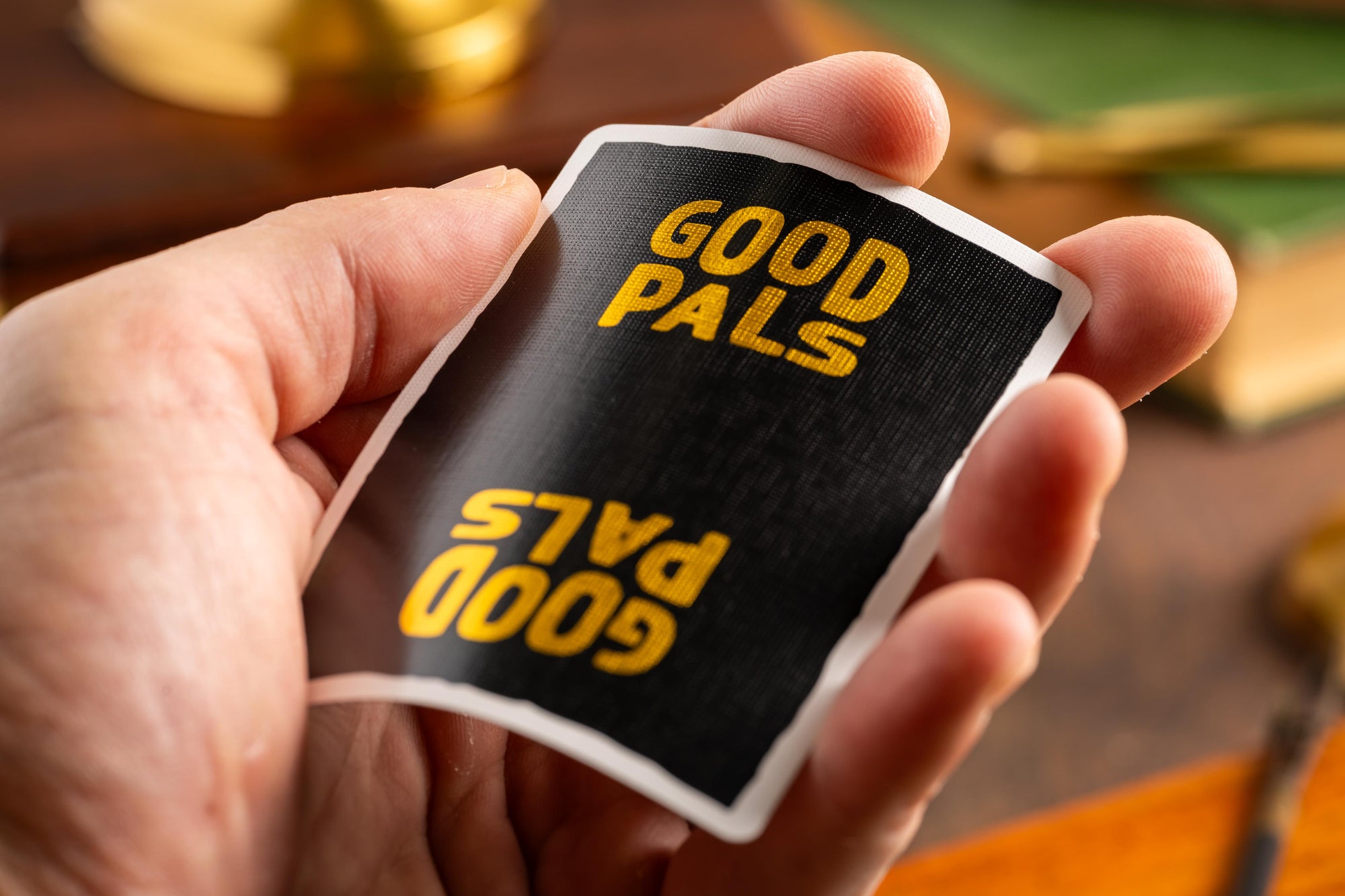 Good Pals Logo Playing Cards - Black &amp; Gold Foiled Private Reserve