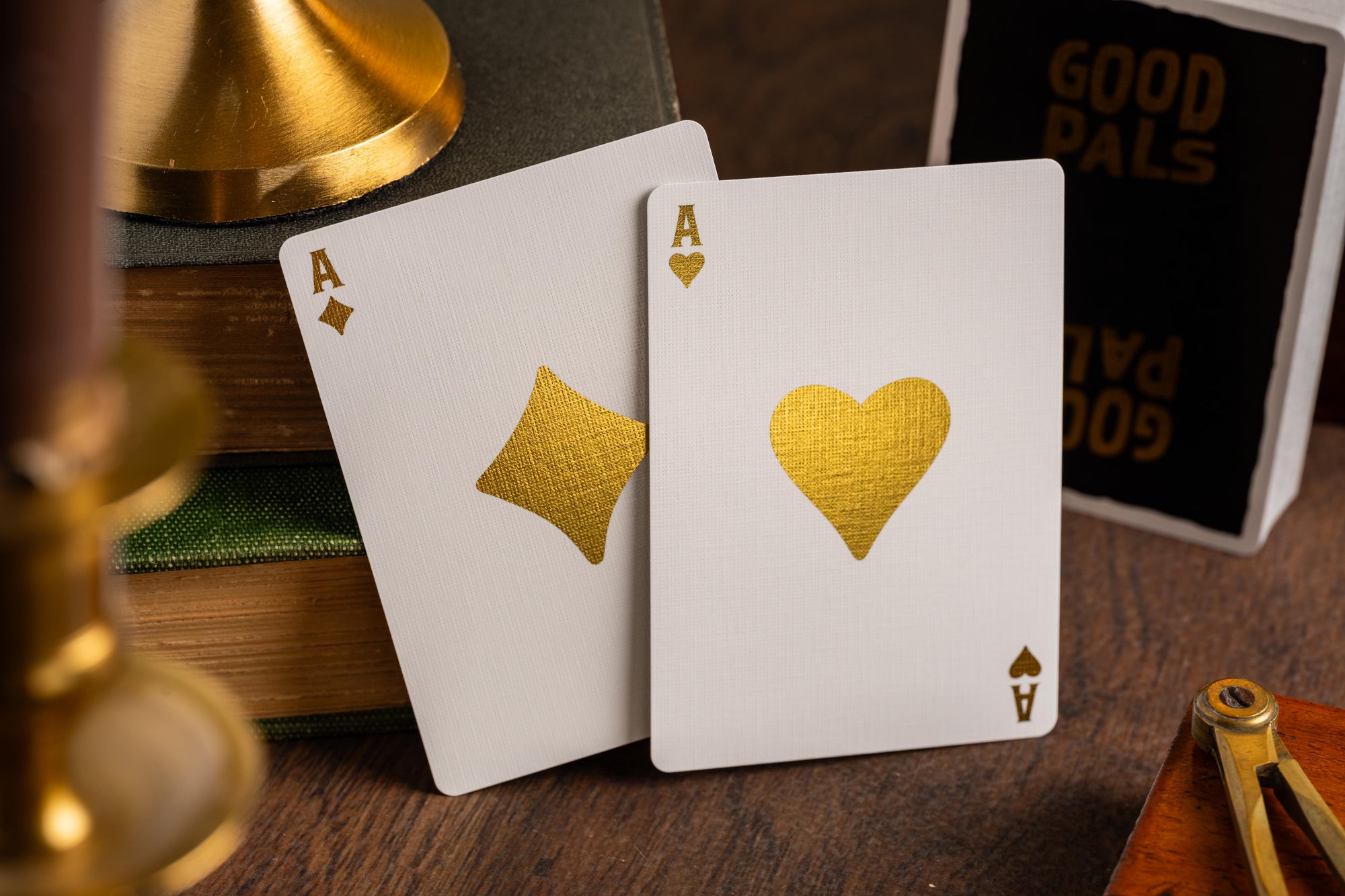 Good Pals Logo Playing Cards - Black &amp; Gold Foiled Private Reserve