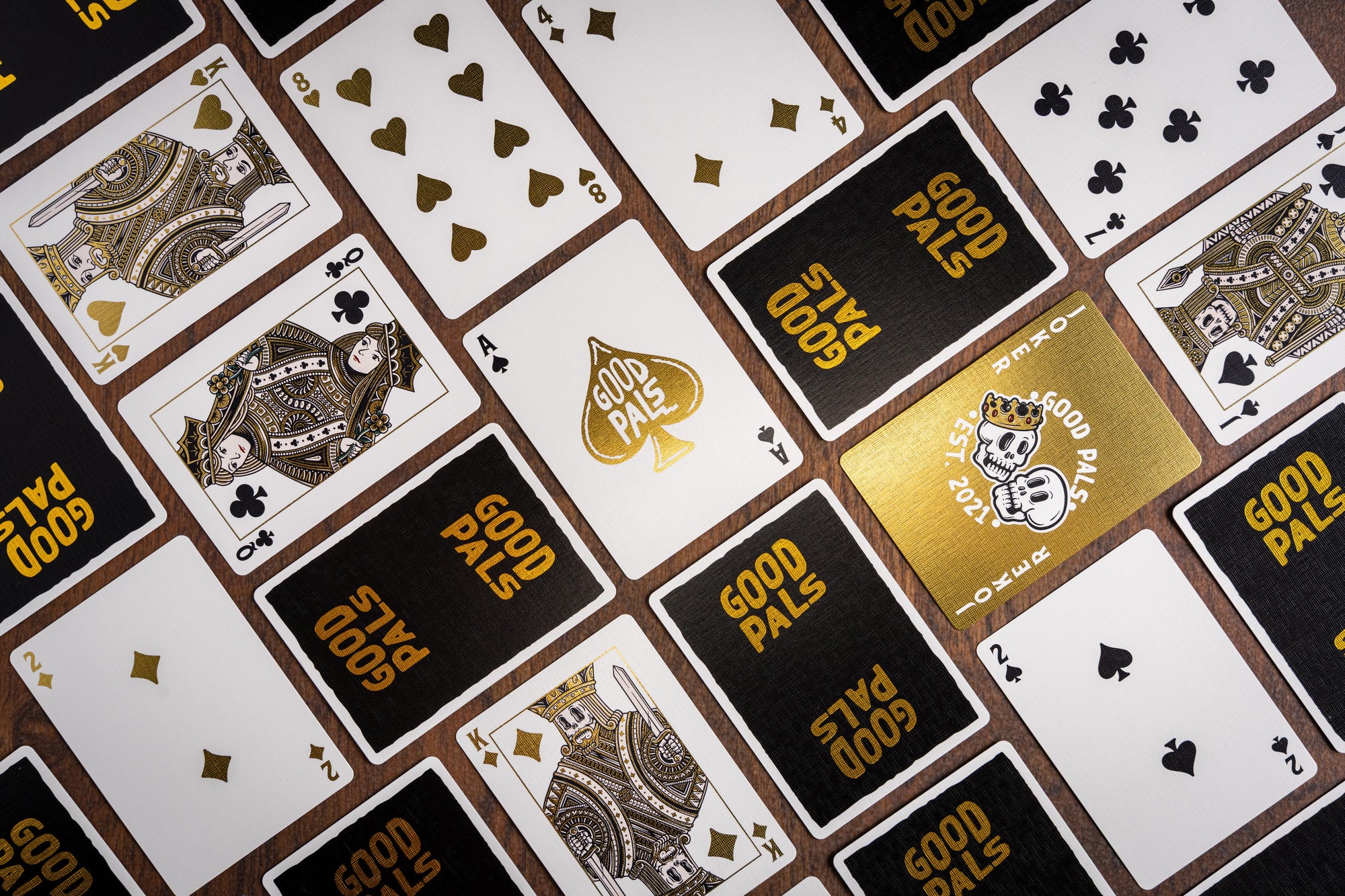 Good Pals Logo Playing Cards - Black & Gold Foiled Private Reserve