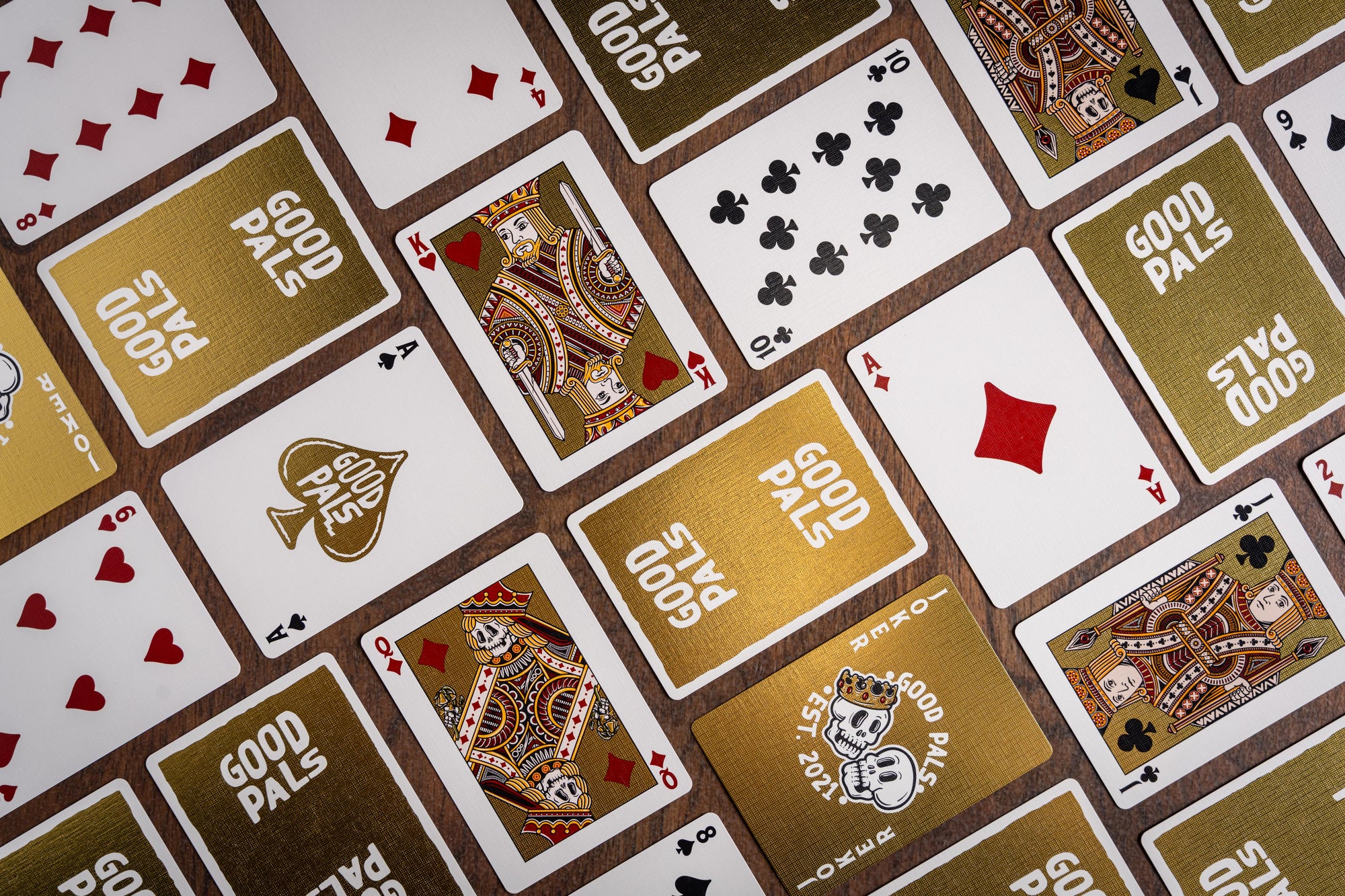Good Pals Logo Playing Cards - Gold Foiled Private Reserve