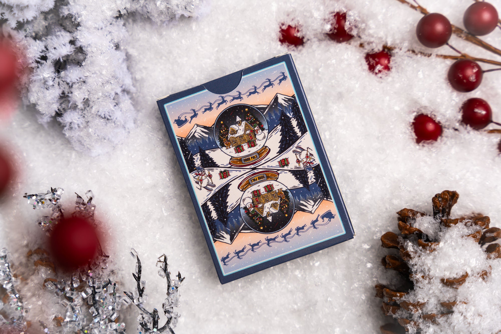 Good Pals Christmas Playing Cards - Snow Globe Limited Edition