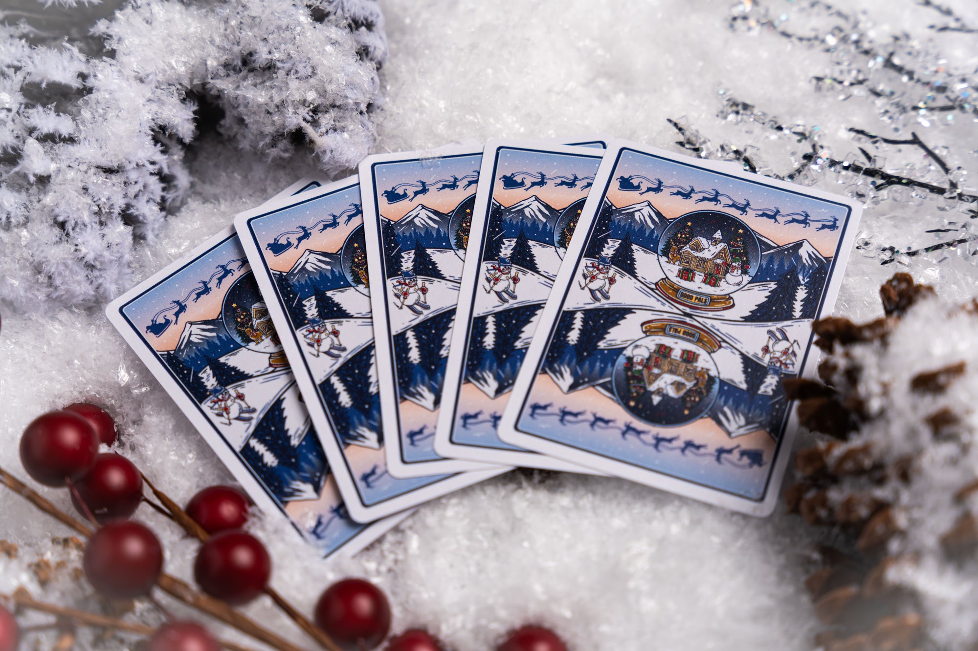 Good Pals Christmas Playing Cards - Snow Globe Limited Edition