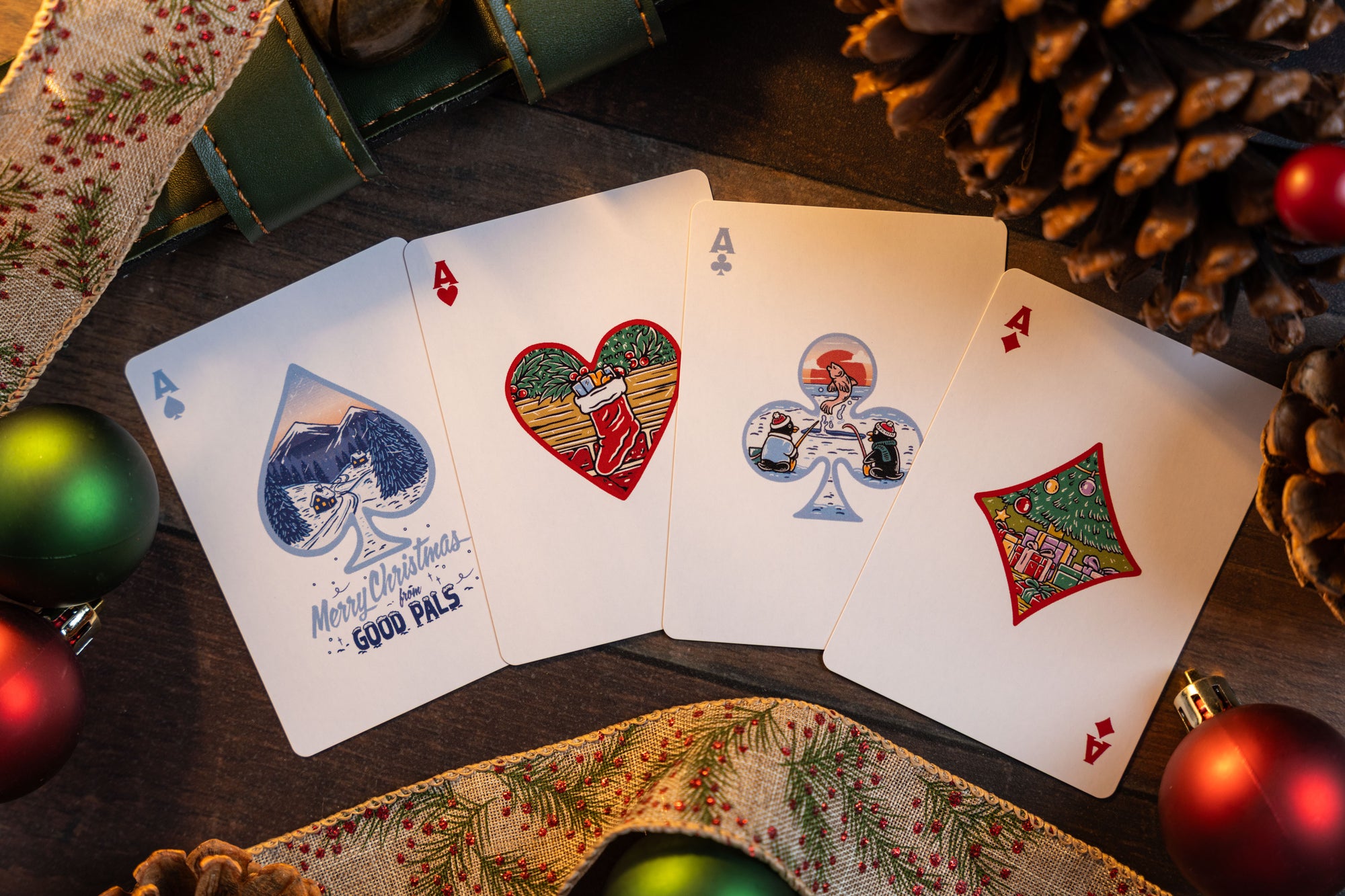 Good Pals Christmas Playing Cards - Santa Edition 