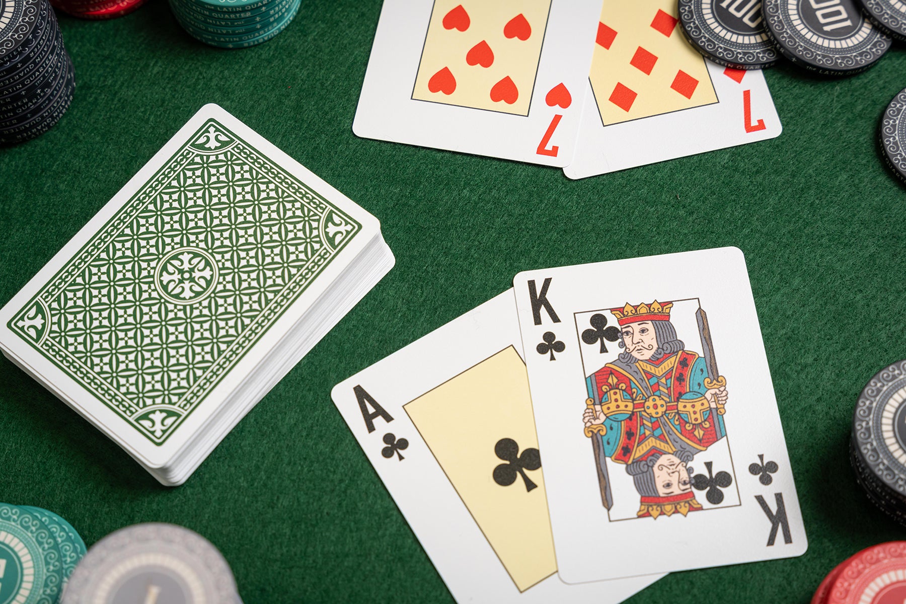 Crown Series Poker PVC 2 Deck Set - A.Haines Playing Cards