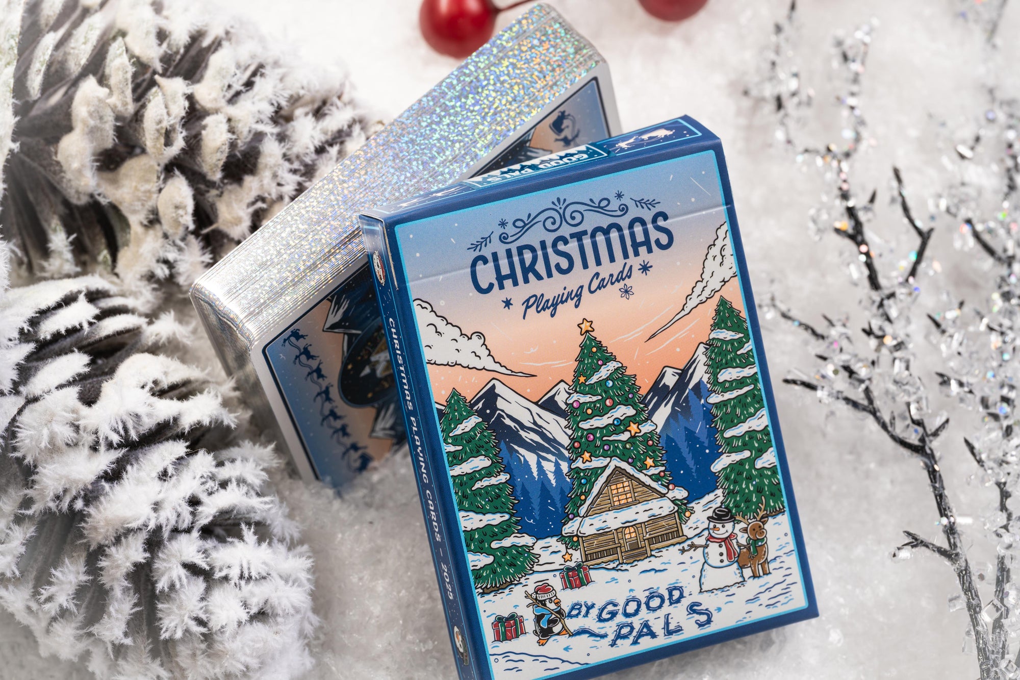 Good Pals Christmas Playing Cards - GILDED Snow Globe Limited Edition