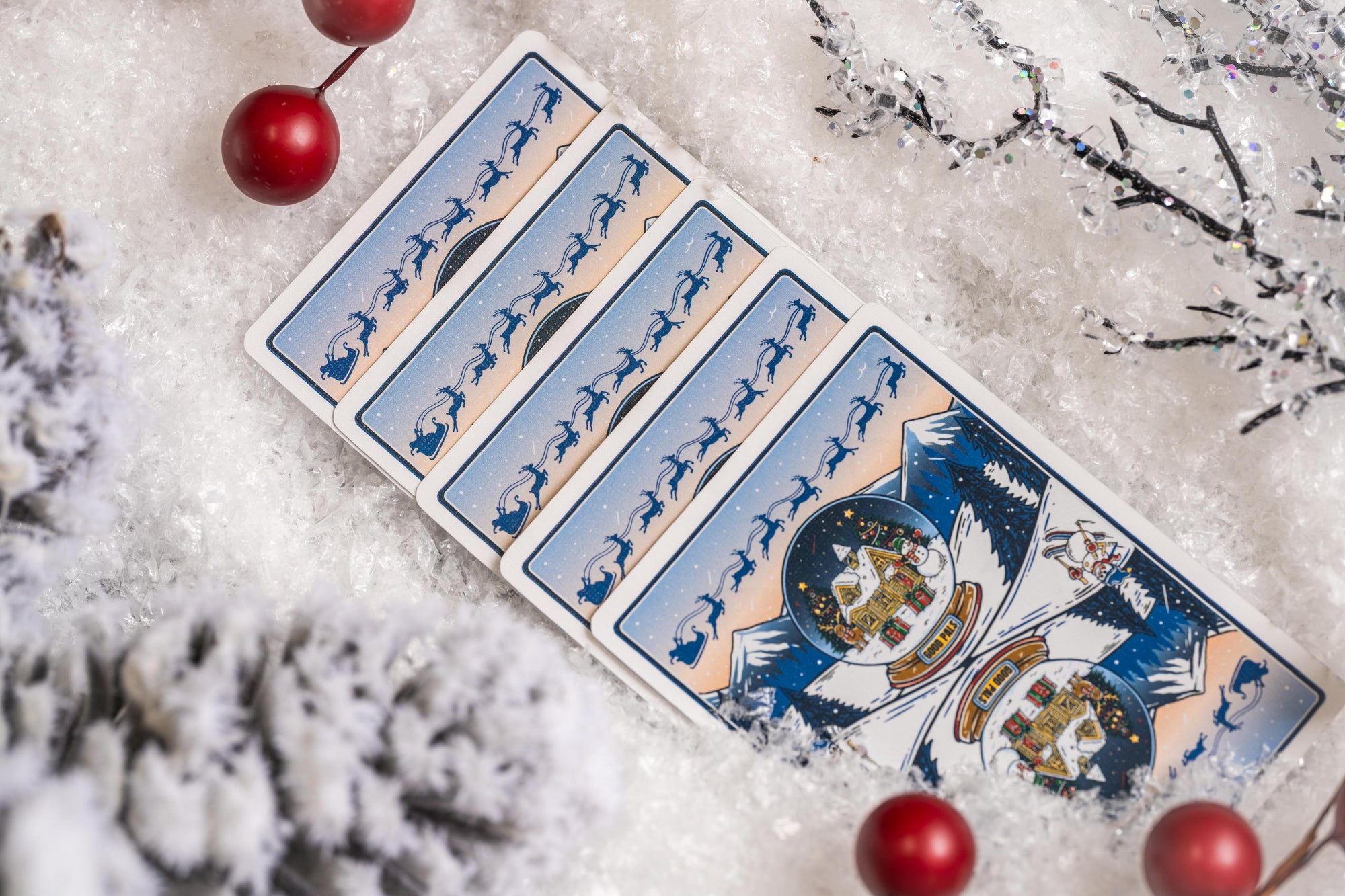 Good Pals Christmas Playing Cards - Snow Globe Limited Edition
