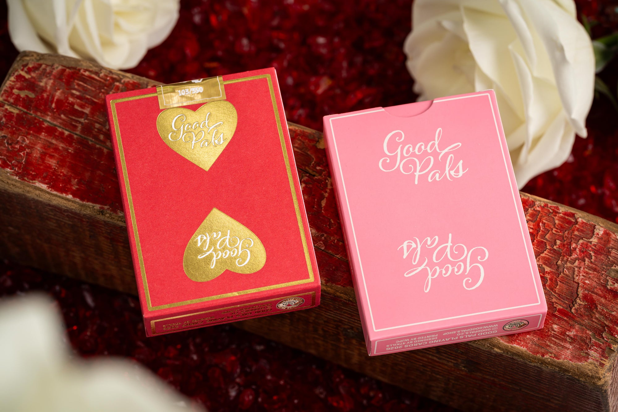 Good Pals Valentine's Playing Cards - Pink Edition