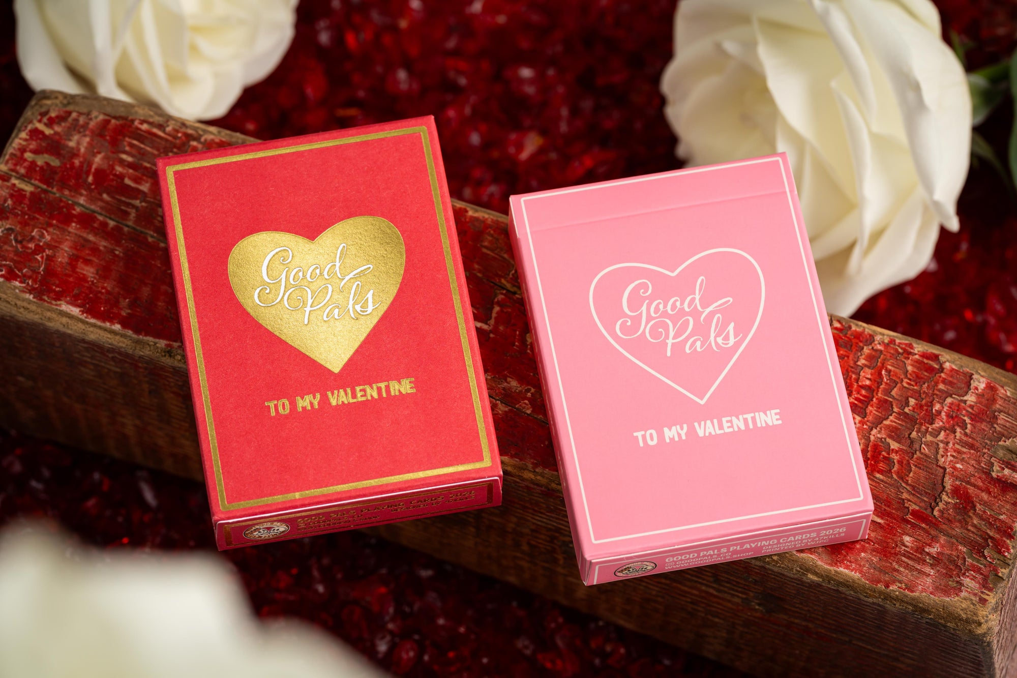 Good Pals Valentine's Playing Cards - Pink Edition