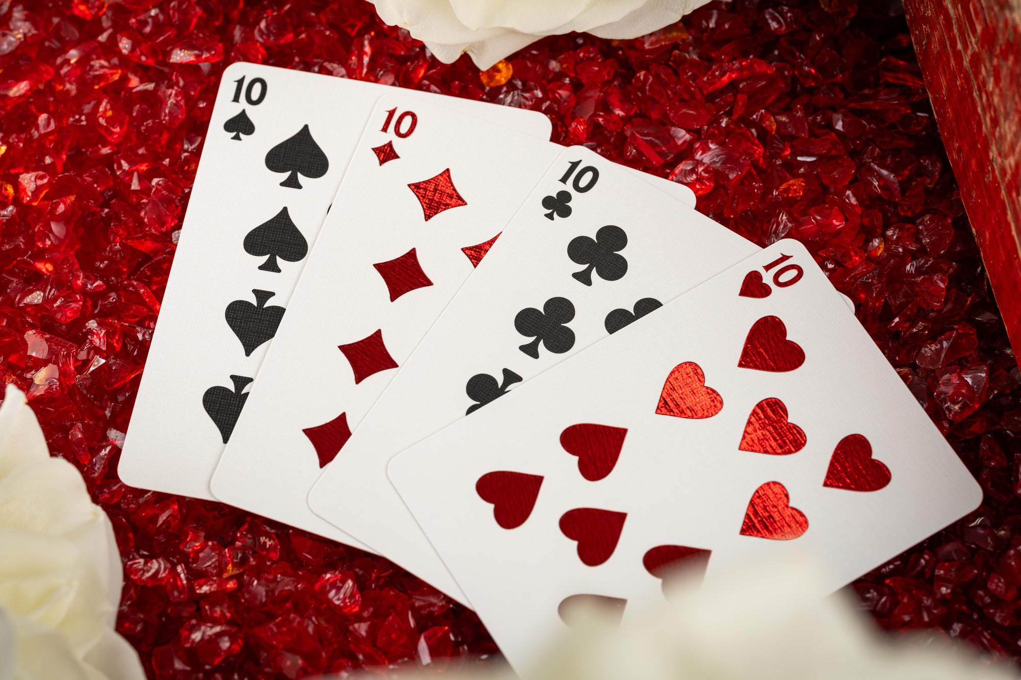 Good Pals Valentine's Playing Cards - Red &amp; Gold Limited Edition