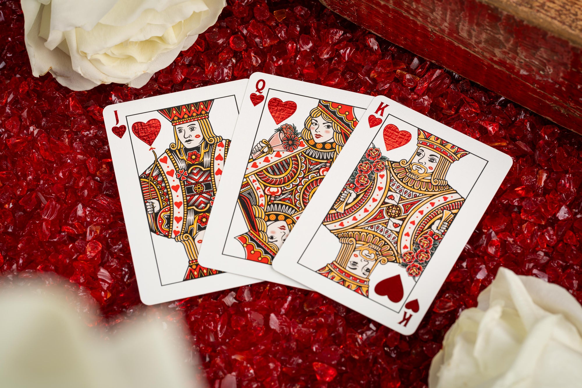 Good Pals Valentine's Playing Cards - Red &amp; Gold Limited Edition
