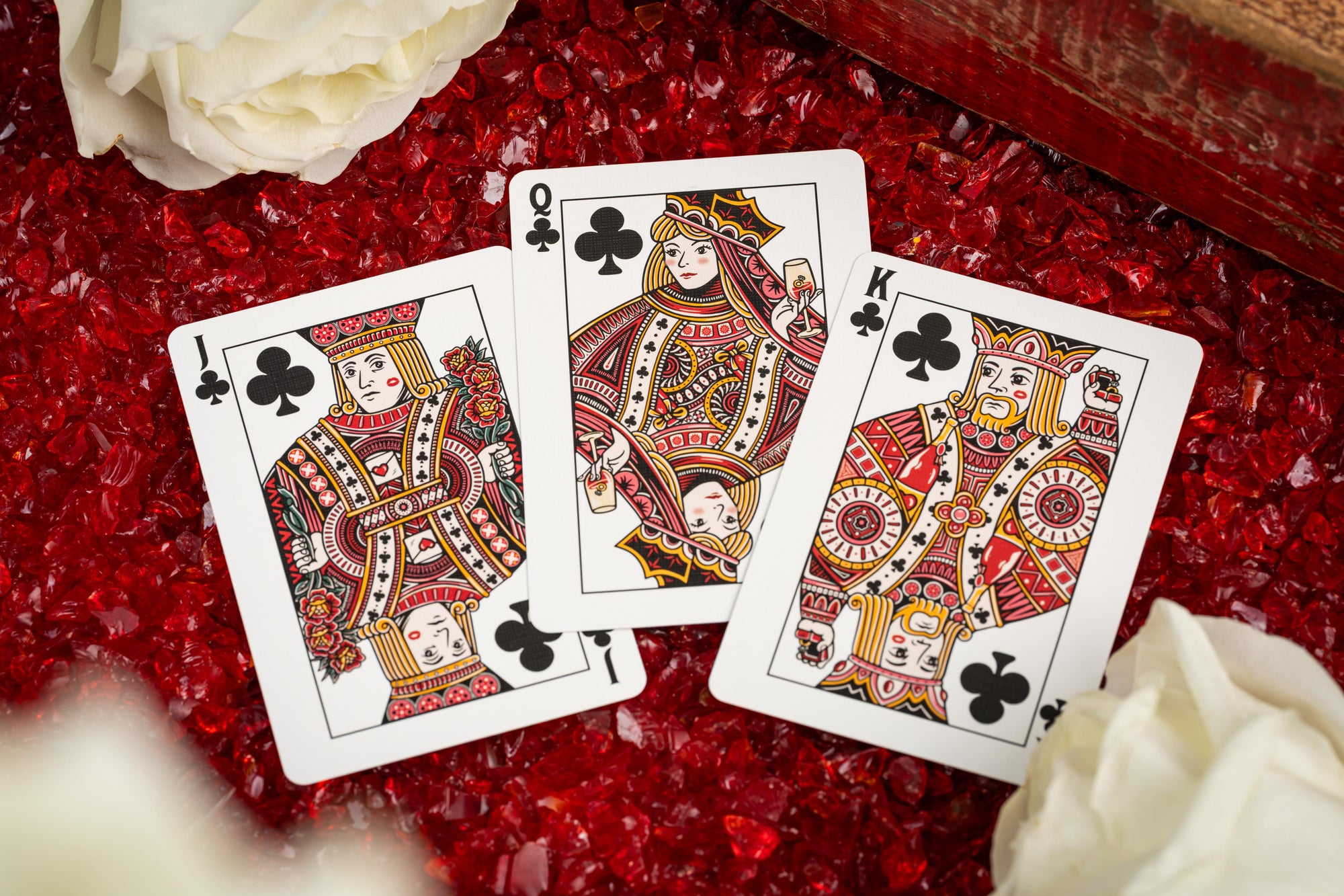 Good Pals Valentine's Playing Cards - Red &amp; Gold Limited Edition