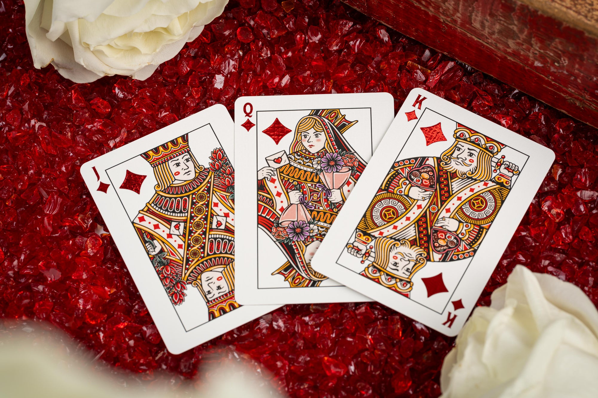 Good Pals Valentine's Playing Cards - Red &amp; Gold Limited Edition
