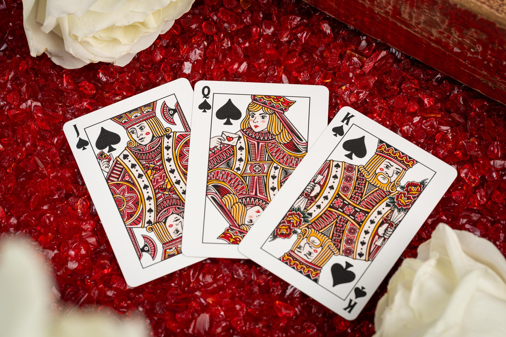 Good Pals Valentine's Playing Cards - Red &amp; Gold Limited Edition