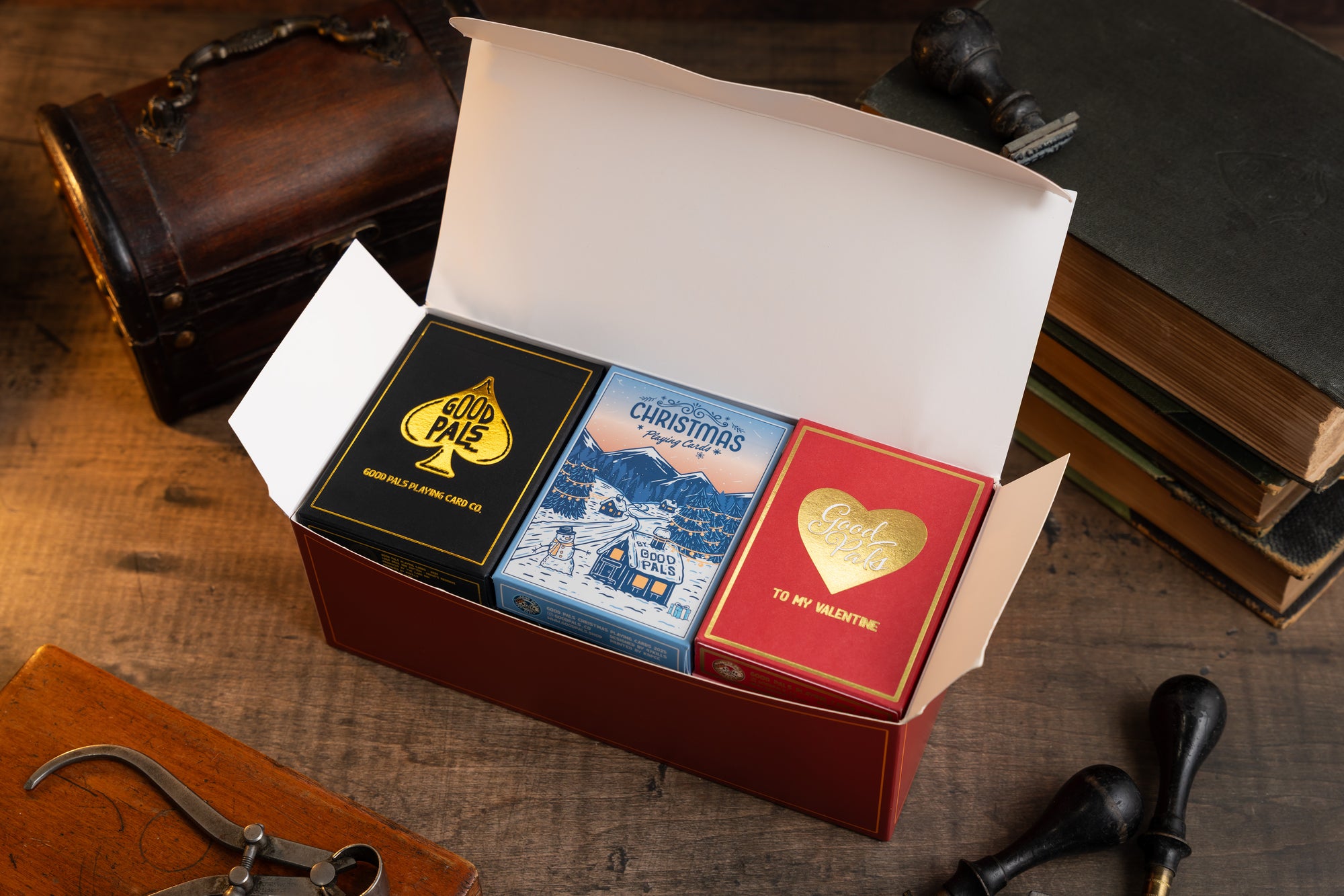 Good Pals Playing Cards - 12 Deck Storage Box