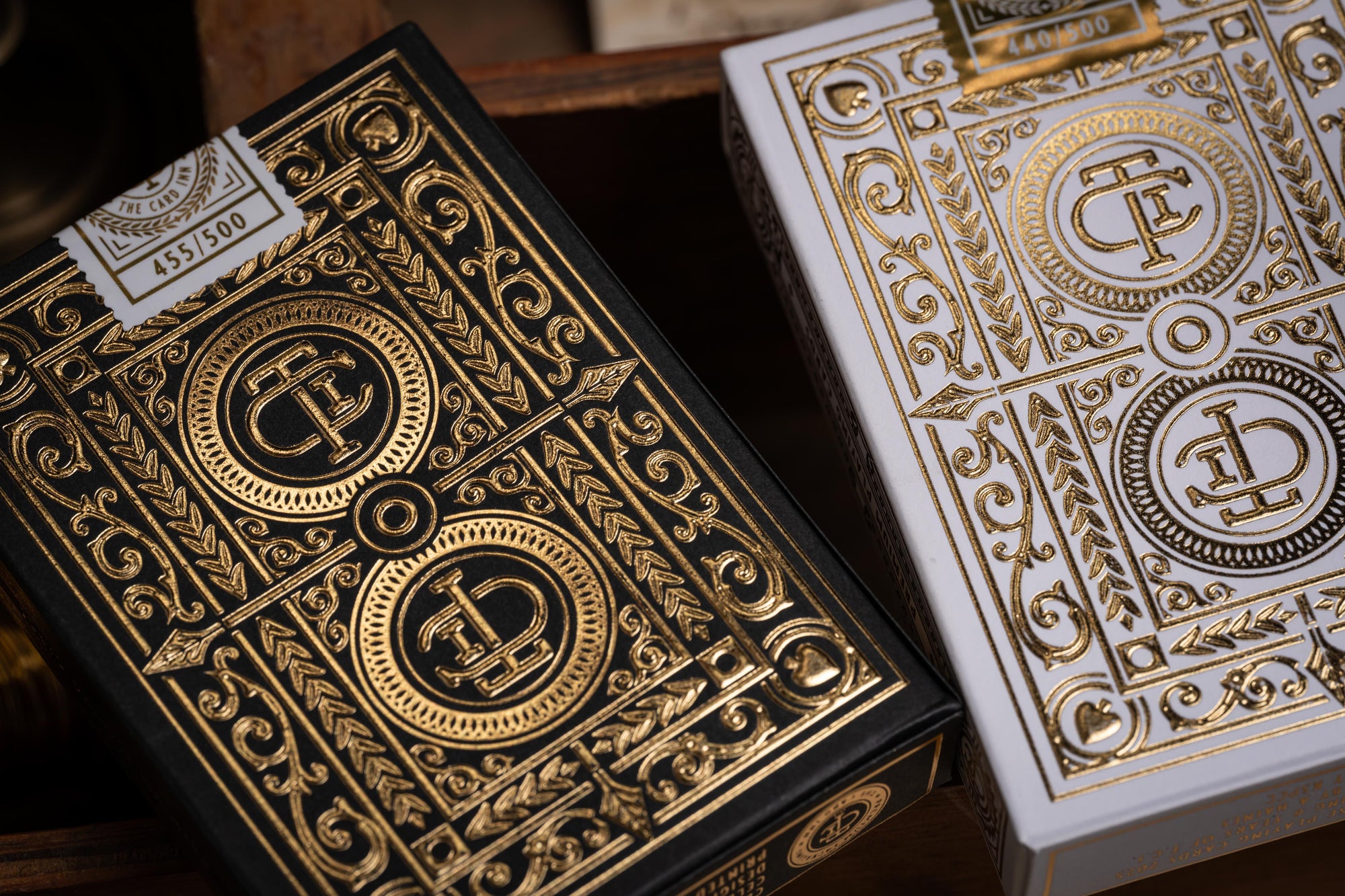 TCI Clubhouse Playing Cards (Black &amp; Gold) - The Card Inn