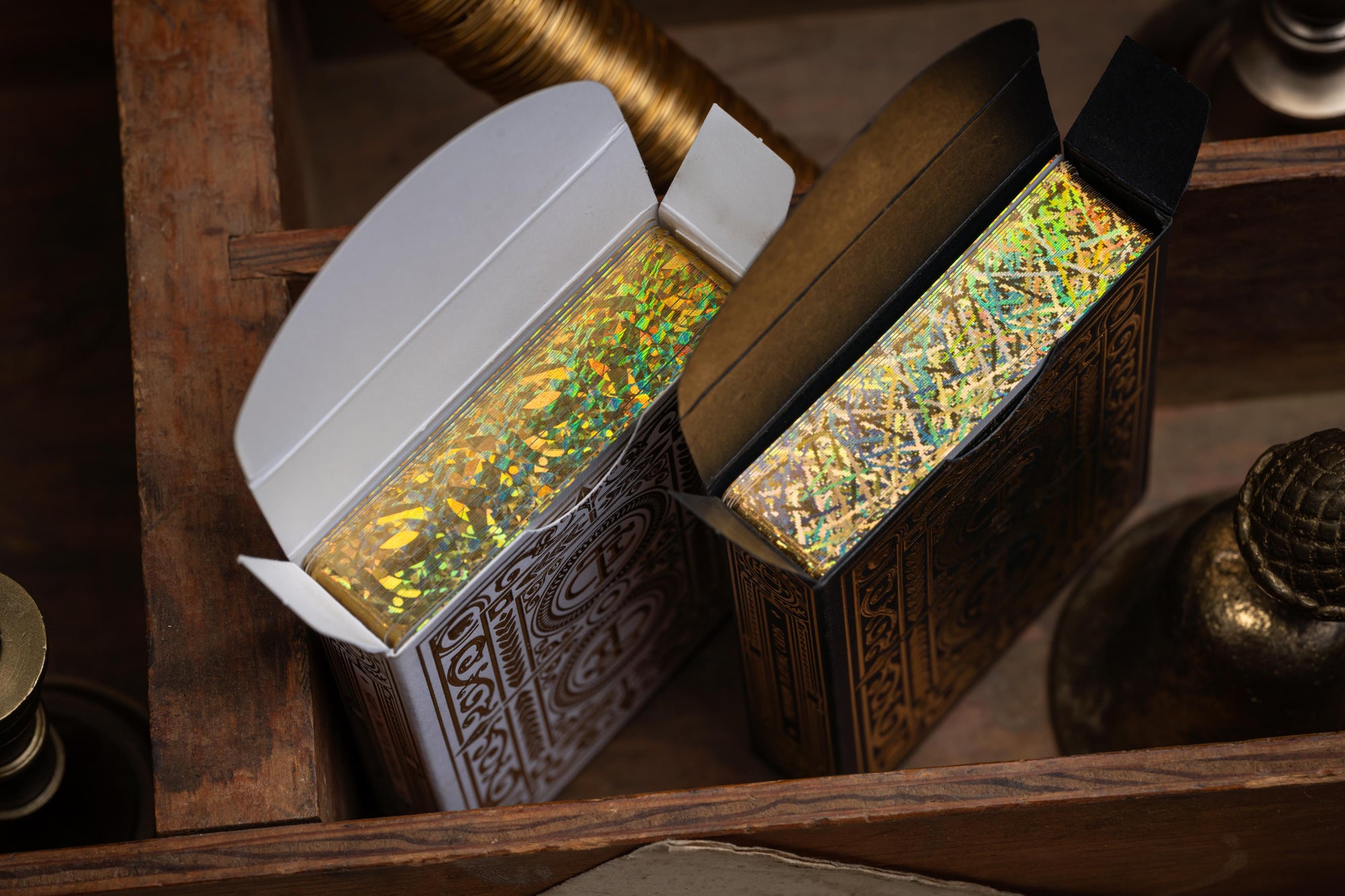 GILDED TCI Clubhouse Playing Cards (White & Gold) 