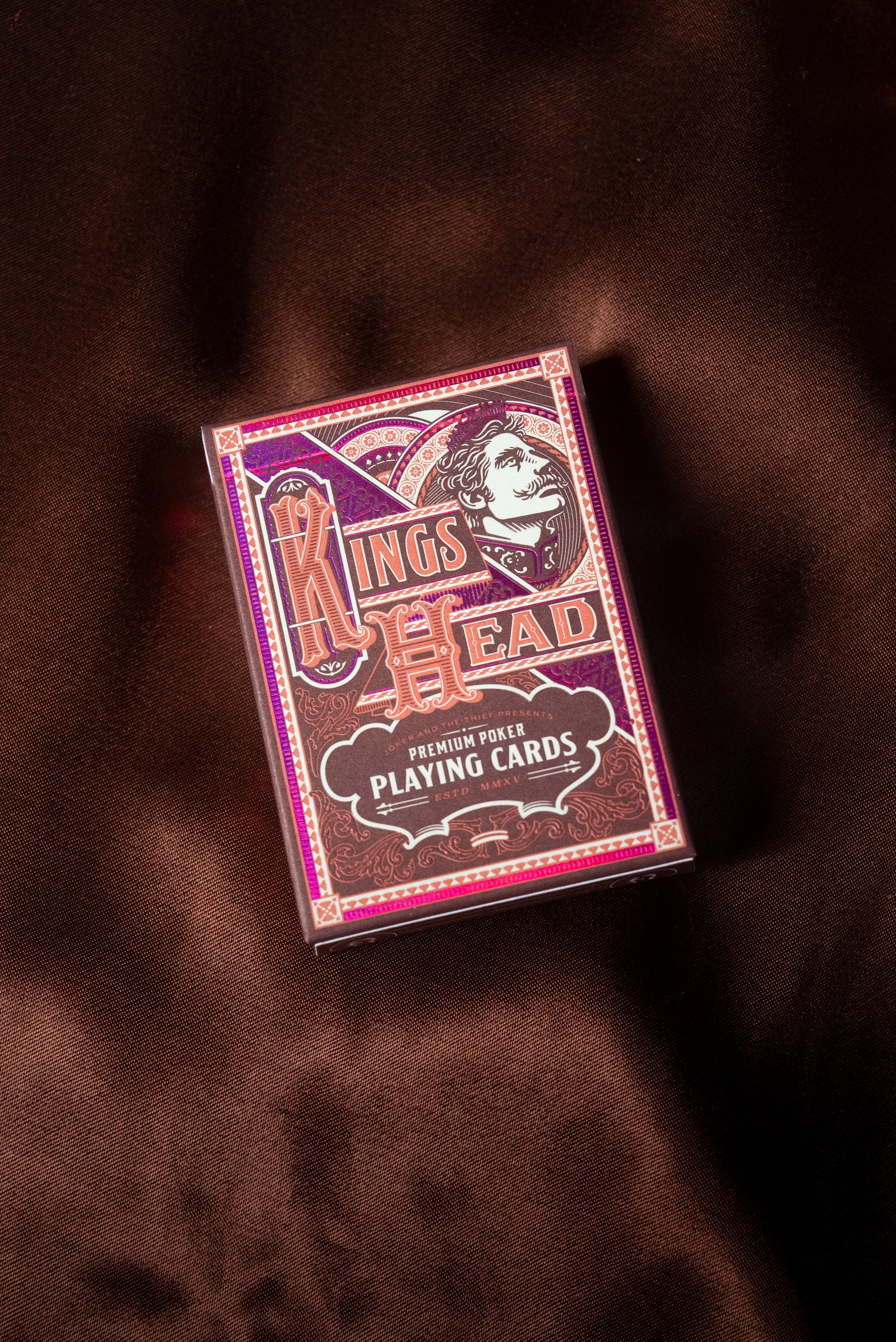 Kings Head Playing Cards (Purple & Pink) - Joker & The Thief