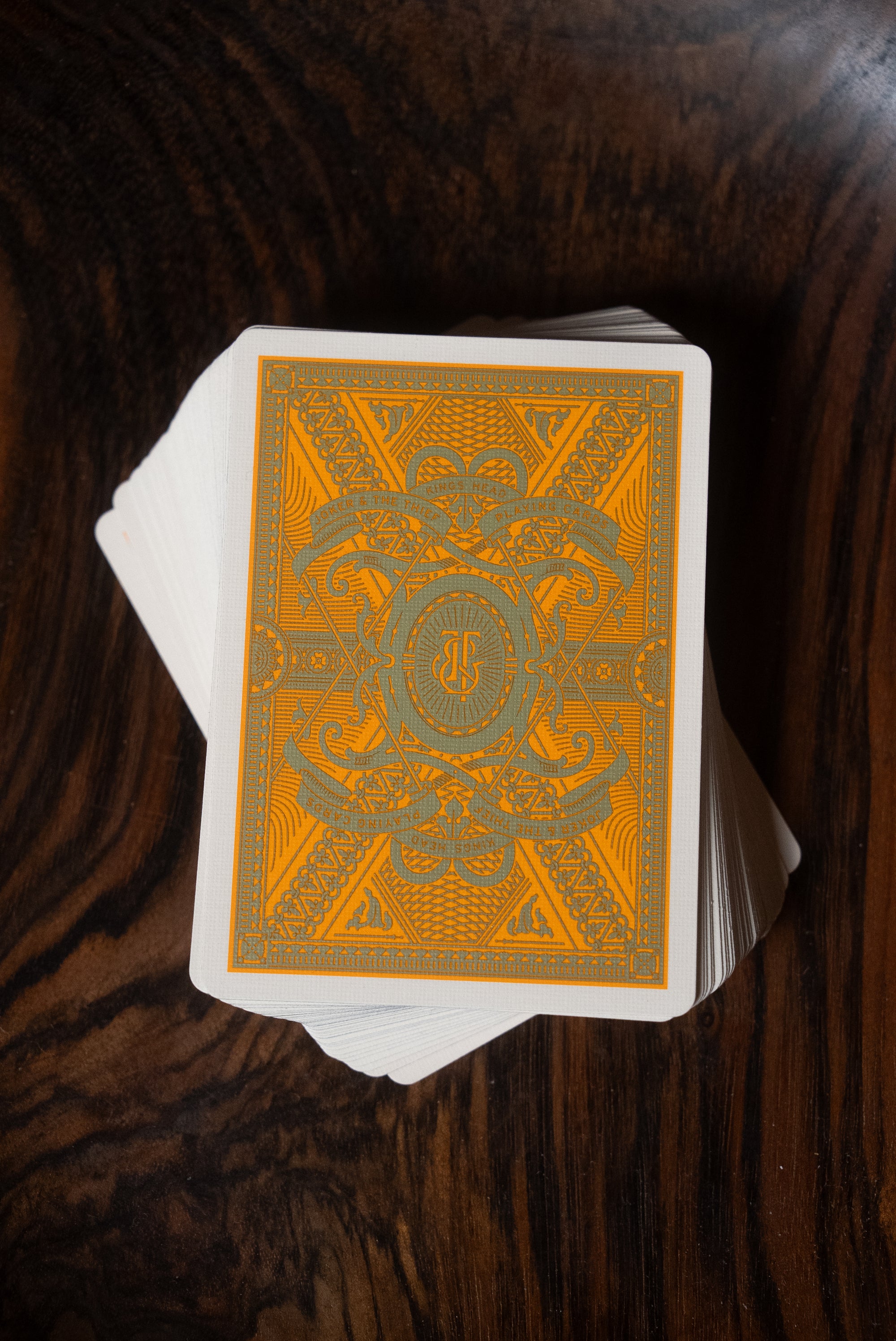 Kings Head Playing Cards (Green & Yellow) - Joker & The Thief