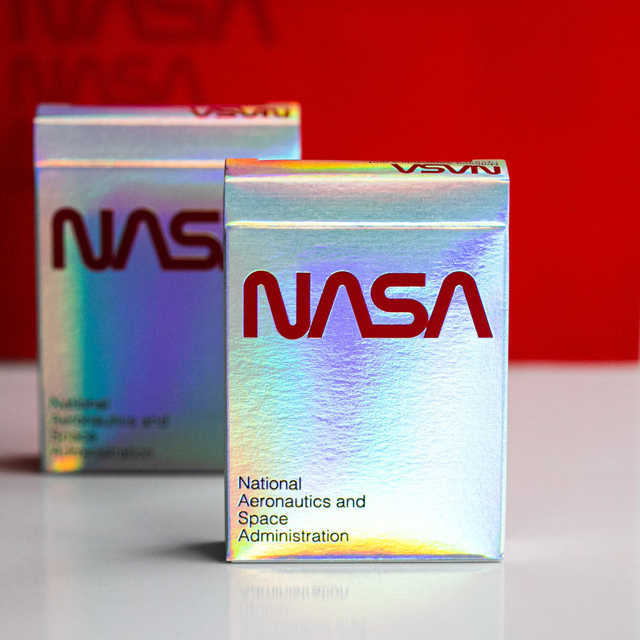 NASA Worm Playing Cards HOLOGRAPHIC Tuck Box (Limited Edition of 150) - Ace Fulton