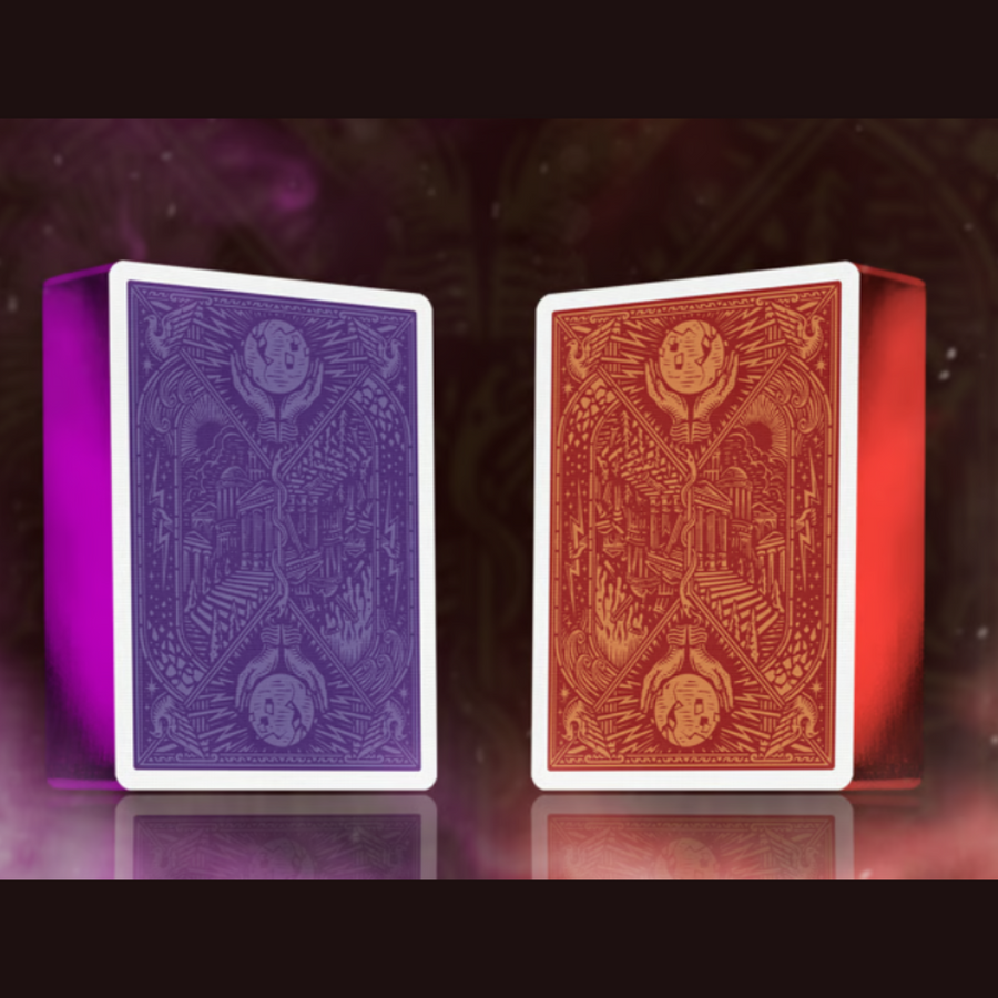Atlantis Playing Cards V2 - GILDED Red / Purple (Edition of 150)
