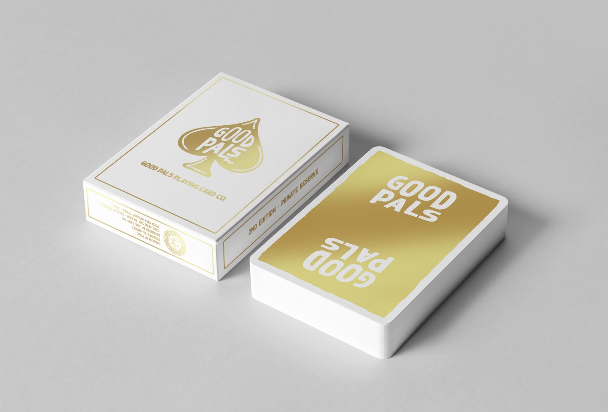 Good Pals Logo Playing Cards - Gold Foiled Private Reserve