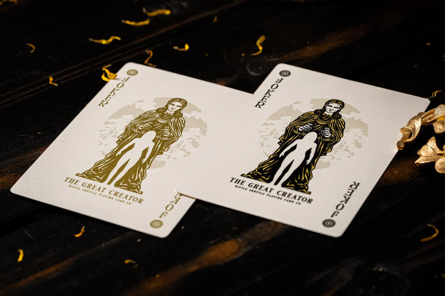 The Great Creator (Gold Edition) Playing Cards - Riffle Shuffle