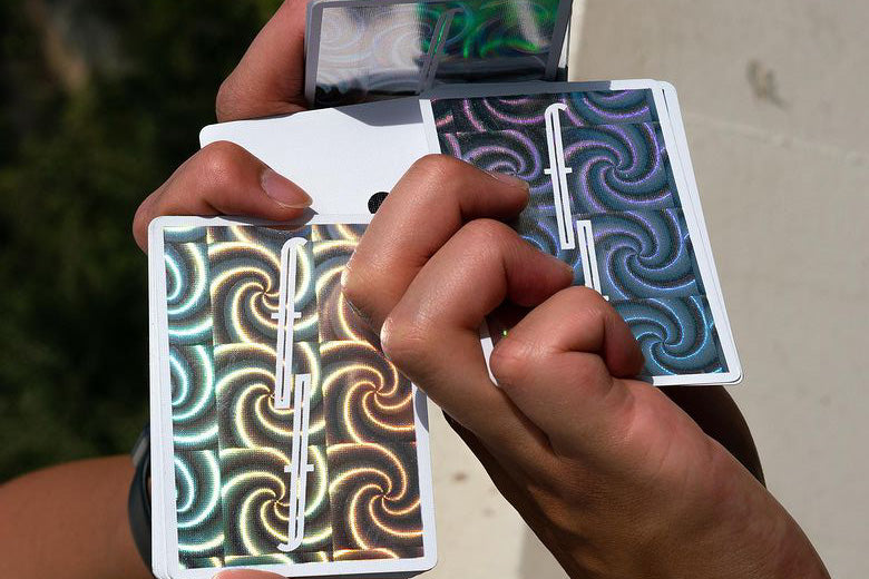 Holographic Spiral Fontaine Playing Cards