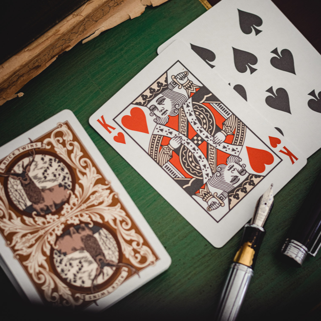 Antler Playing Cards (Persimmon 2021 Edition) - Dan & Dave