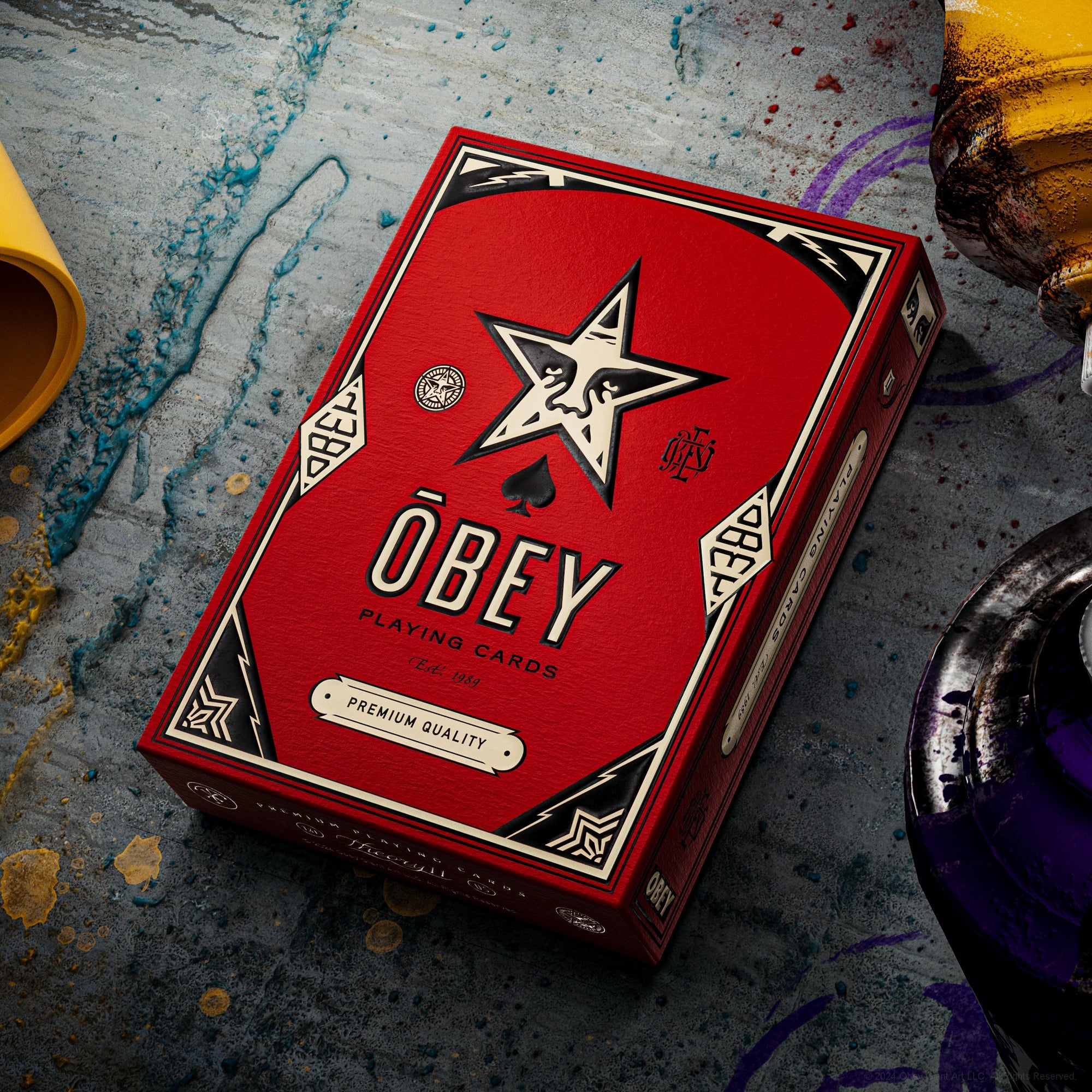 OBEY Playing Cards (Red) - Theory 11