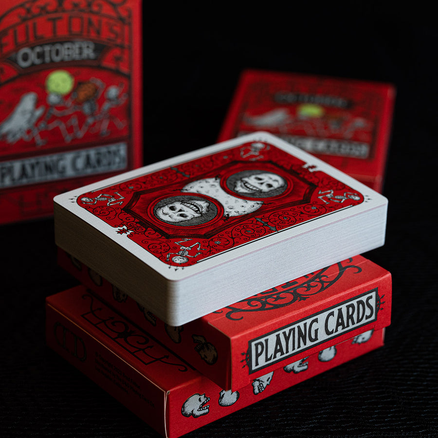 Fulton's October Red Playing Cards