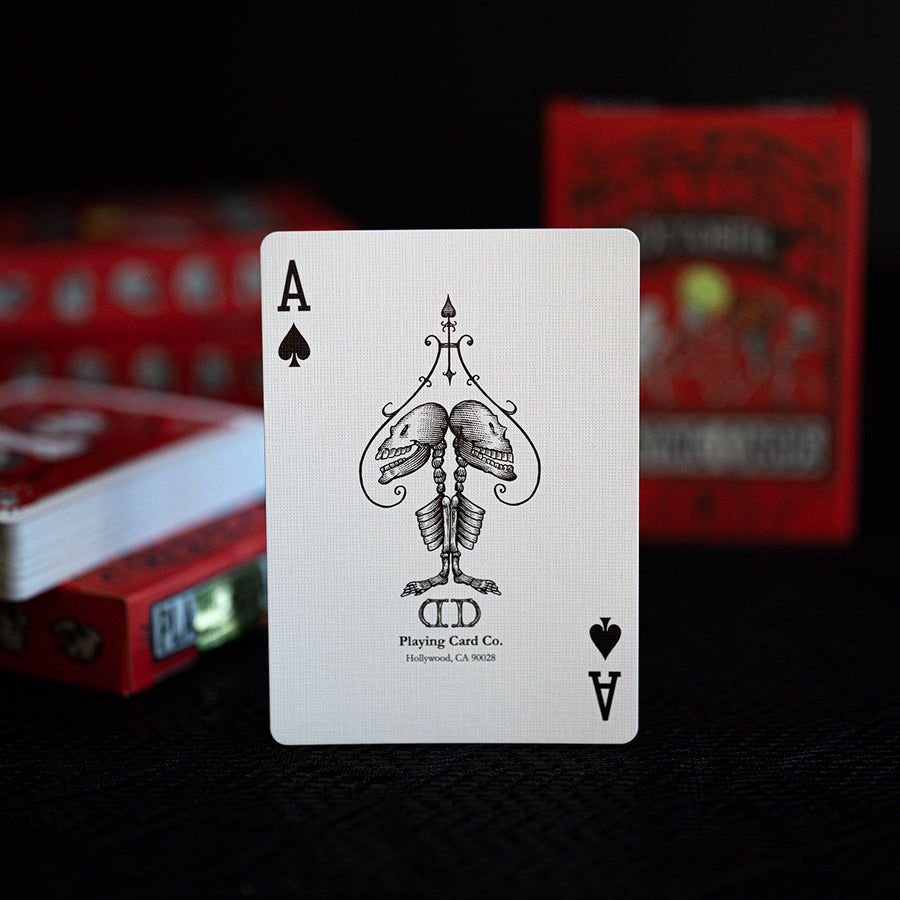 Fulton's October Red Playing Cards 