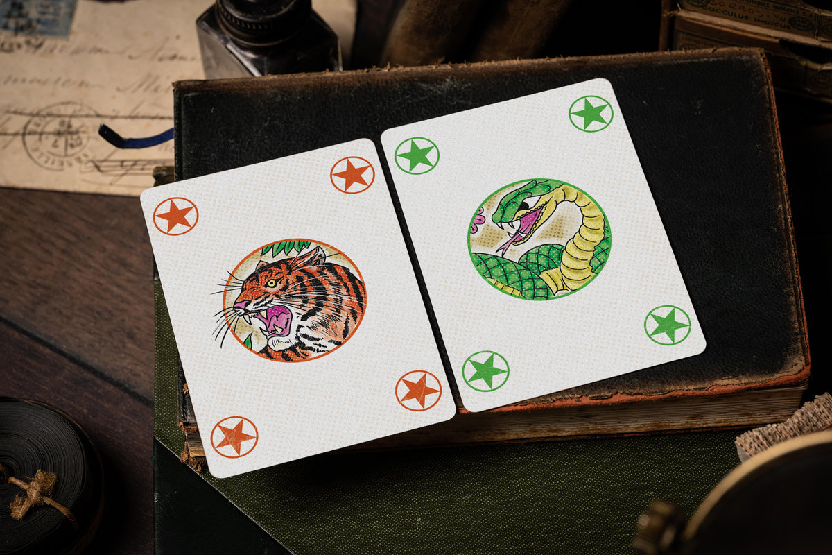 Tiger vs Snake Playing Cards - A.Haines
