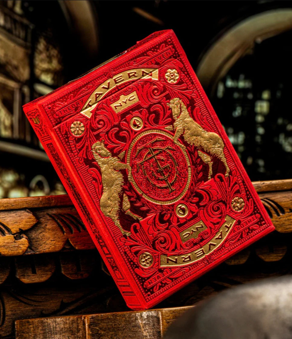 Tavern on the Green (Red Edition) Playing Cards - Theory 11