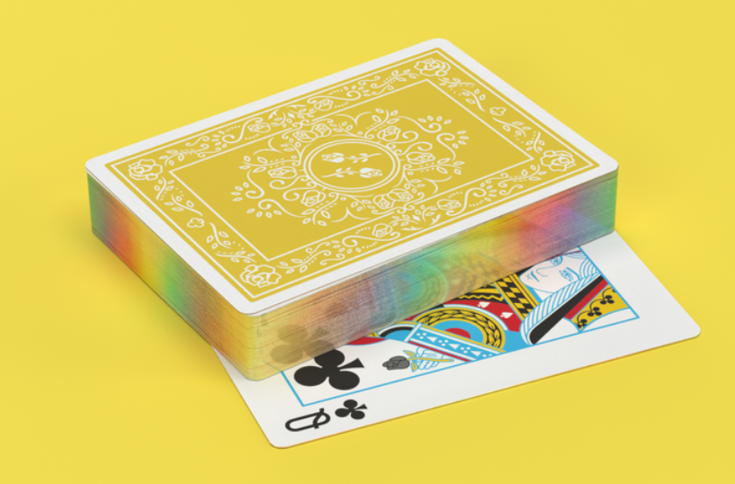 GILDED (Holographic) Black Roses Sunny Days Playing Cards - Limited Edition of 100