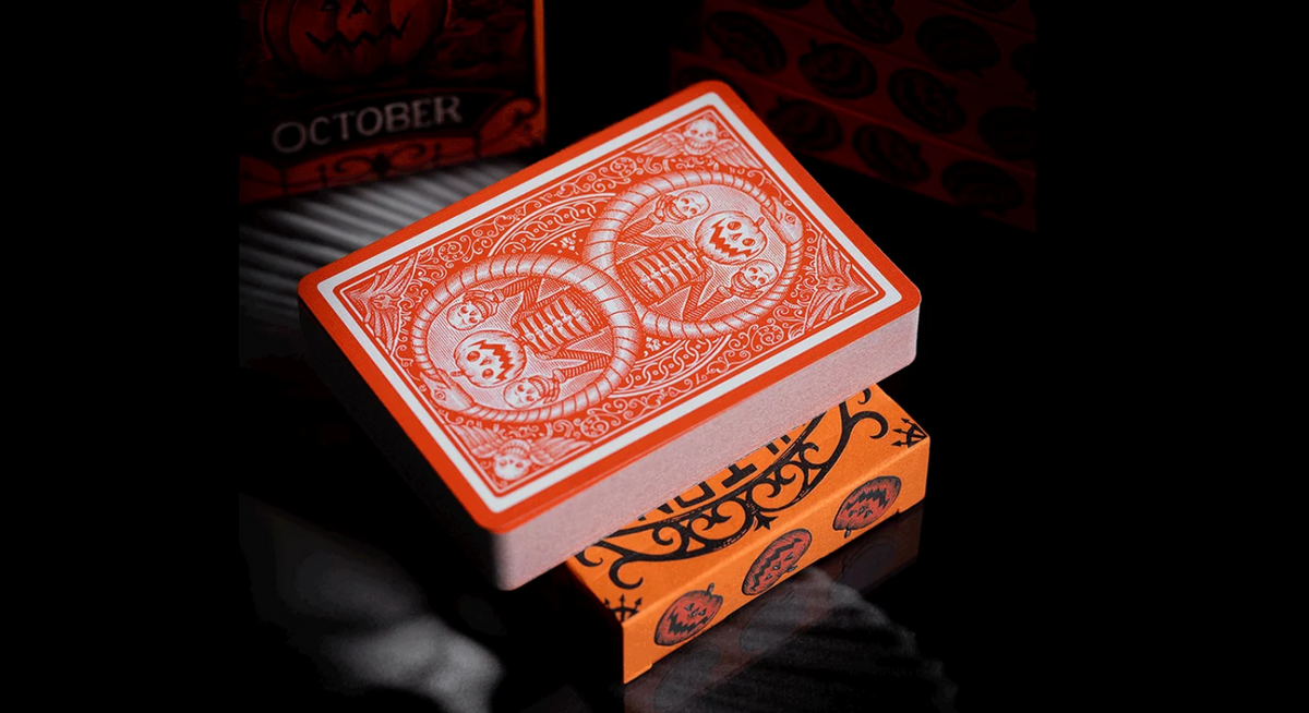 October V2 Pumpkin Orange Playing Cards - Fulton's