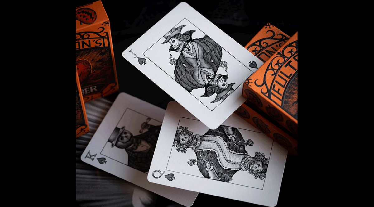 October V2 Pumpkin Orange Playing Cards - Fulton's