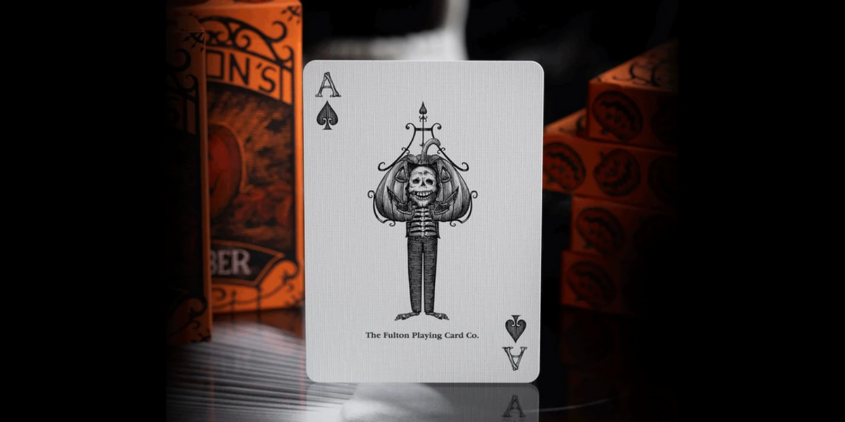 October V2 Pumpkin Orange Playing Cards - Fulton's