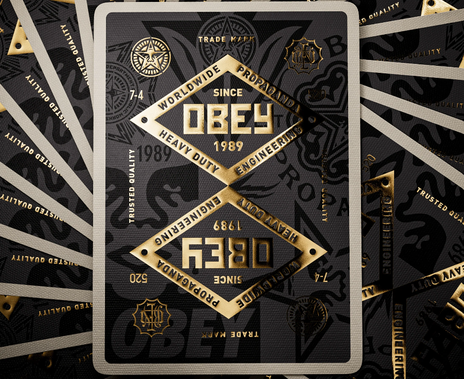 OBEY Playing Cards (Gold) - Theory 11