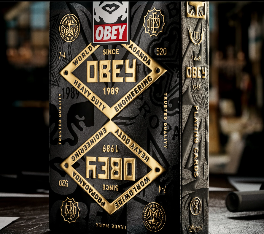 OBEY Playing Cards (Gold) - Theory 11