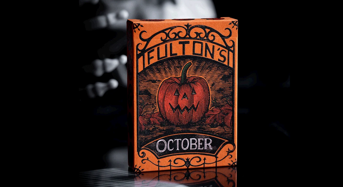 October V2 Pumpkin Orange Playing Cards - Fulton's
